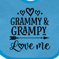 thumbnail image 4 of Inktastic Grammy and Grampy Love Me Valentine Boys or Girls Baby Bib, 4 of 4