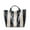 Dark Blue, variant on Women's Large PVC Tote Bag Letters Print Handbags Paper Shoulder Bag Clear Shopping Hobo Bag