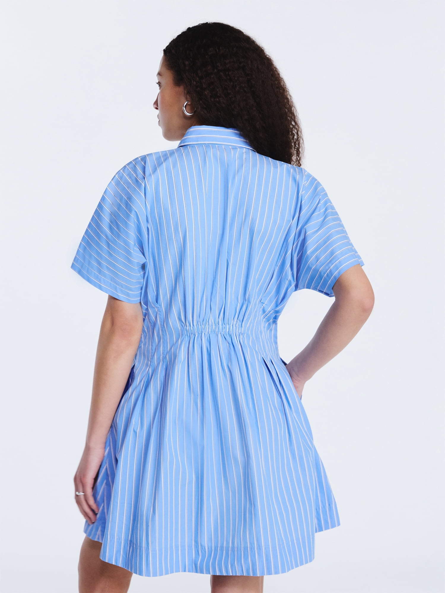 Free Assembly Women's Short Sleeve Corset Mini Dress, Sizes XS-XXL