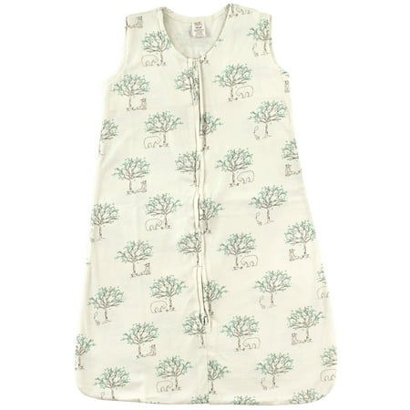 Touched By Nature Unisex Baby Organic Cotton Sleeveless Wearable Sleeping Bag, Sack, Blanket, Birch Tree, 18-24 Months