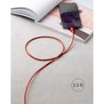 thumbnail image 7 of Anker B8752 3.3 ft New Nylon USB C to USB C Charging Cable, Red, 2 Pieces, 7 of 7