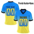 thumbnail image 2 of LPKRT Men Custom Name Number Football T Shirt - Personalized Top, Breathable Sports Tee(Yellow-XL), 2 of 4