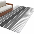thumbnail image 2 of Gradient Grey Striped Area Rug 3x5 FT, Non Slip Entryway Bedside Carpet, Simple Farm Stripes Minimalist Washable Soft Floor Carpet Indoor Mat Non-Shedding Throw Rugs for Dorm Kitchen Home Office, 2 of 8