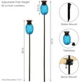 thumbnail image 6 of Sunnydaze Tropical Pineapple Blue 3-in-1 Outdoor Torch Set with Adjustable Height (2 Count), 6 of 11
