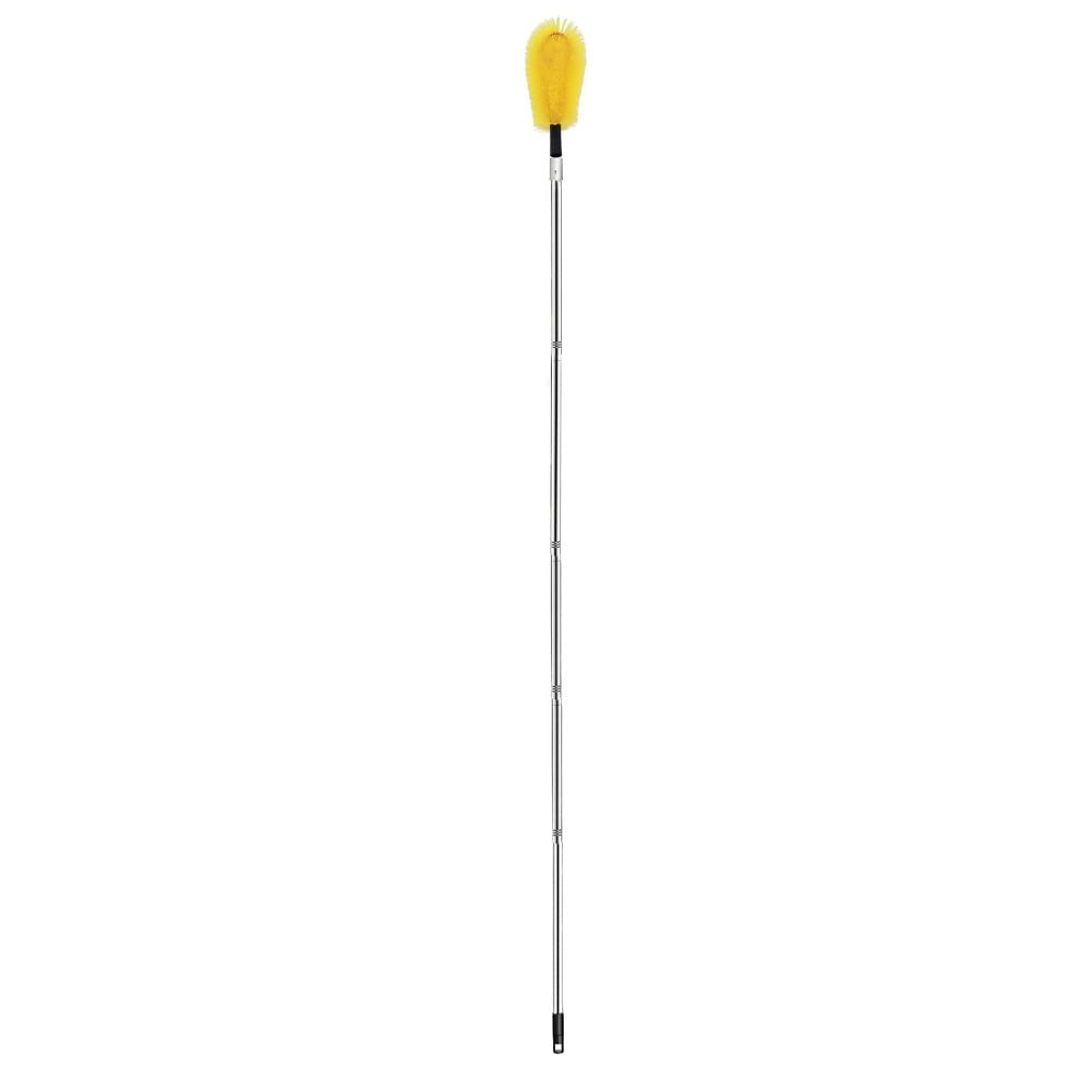2.35M Telescopic Gutter Brush Extendable Pipe Gutter Cleaner Tool For Removing Leaves Gutter Cleaning Brush Roofing Tool D