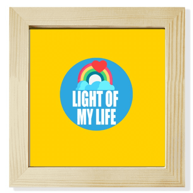 Mother Loves Life Art Deco Fashion Square Picture Frame Wall Tabletop Display
