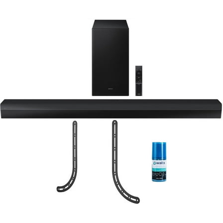 Samsung HW-B750D 5.1Ch Soundbar and Subwoofer with Dolby Digital with a Walts TV SOUNDBAR-MOUNT for Compatible Soundbars Under 15lb and Walts HDTV Screen Cleaner Kit (2024)
