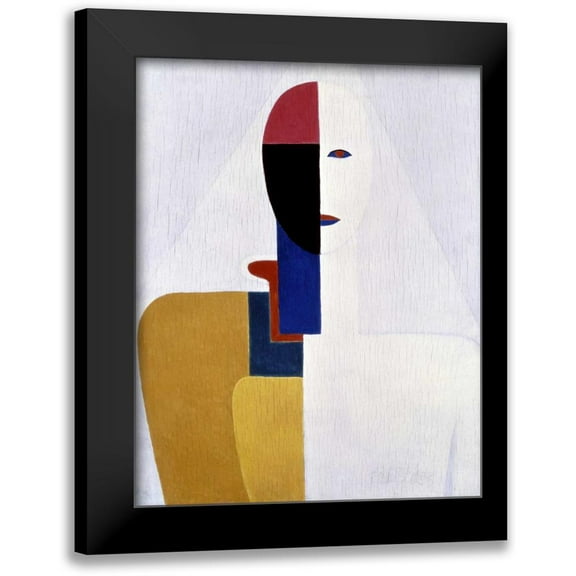 Malevich, Kazimir 12x14 Black Modern Framed Museum Art Print Titled - Female Torso II