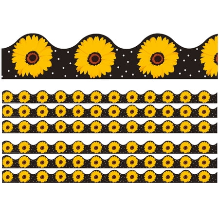 UPC: 0194629119127 | Eureka The Hive Black Floral Deco Trim  37 Feet Per Pack  6 Packs