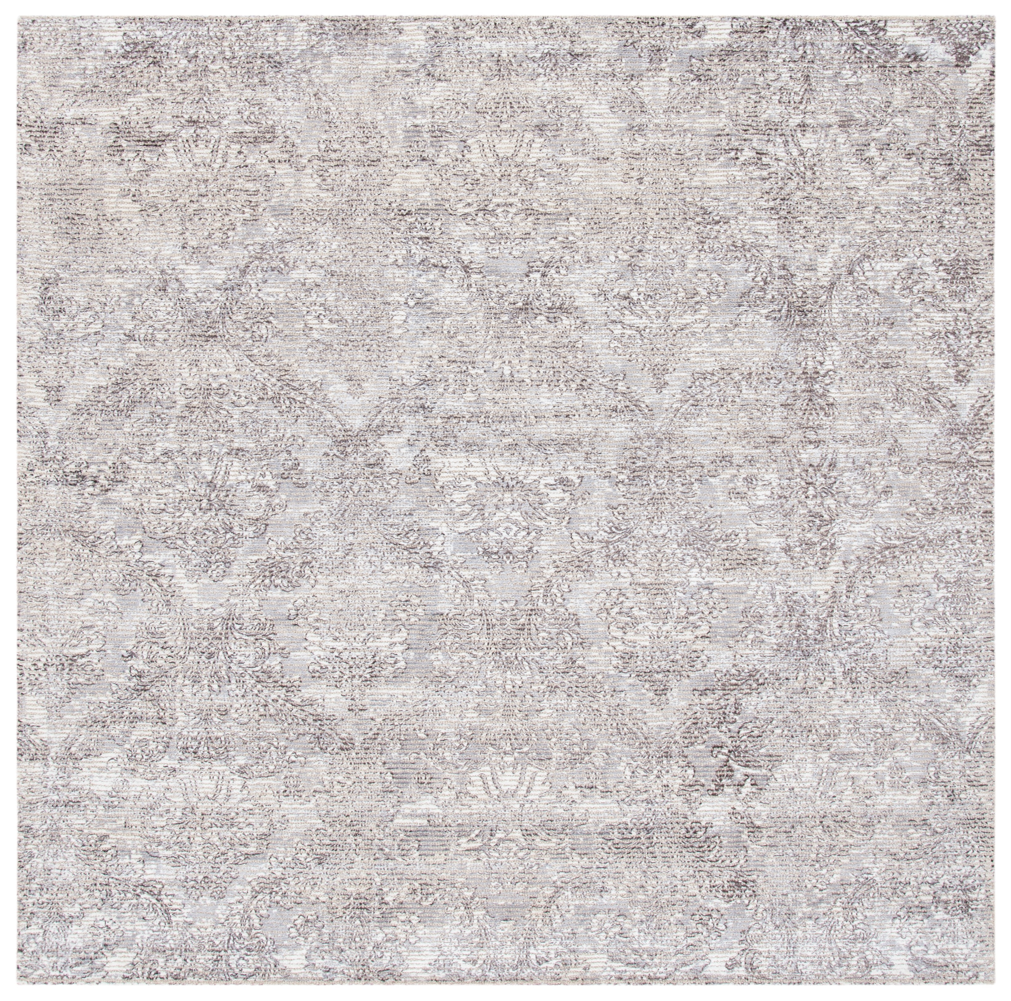 Safavieh Mirage Jacqueline Floral Area Rug, Silver/Ivory, 6' x 6' Square