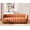 Orange, variant on US Pride Furniture Glam Fabric Upholstered Solid Wood Frame 82.7" Art Deco Sofa