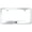 Silver, variant on Nissan Z Laser Etched Logo Cut-Out License Plate Frame (Brushed Chrome)