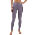 thumbnail image 5 of ClodeEU Women's High Waist Yoga Leggings with Pockets,Stretchy Workout Pants for Running and Daily Wear Bronze,Women's Plus S, 5 of 5