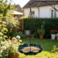 thumbnail image 5 of Hanging Outdoor Wild Bird Feeder, Seed Feeder For Garden Yard, Easy Fill Mesh Drain, Decorative, Weather-Resistant(Dark Blue), 5 of 8