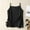 Black, variant on Summer Tank Tops For Women Sevevn Women's Solid Color Imitation Cotton Linen Pleated Hem Split V-Neck Camisole Camisoles Loose Tank Tops For Women