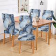 thumbnail image 2 of Yayeee 4 Pack Dining Chair Covers Stretch Parson Chairs Slipcovers Seat Protector, Abstract Marble Pattern, 2 of 6