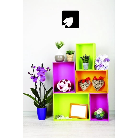 Custom Decals Garden Shovel Wall Art Size: 16 X 16 Inches Color: Black
