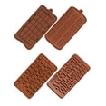 thumbnail image 1 of Moldes de Chocolate Formas Moldes para Hacer Galletas de Silicona DIY Cocina Para Hornear Fabricantes de Dulces 4 piezas Noticed HA004900-00, 1 of 7