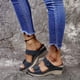 thumbnail image 5 of Zapatillas de cuña para mujer de fondo plano con tacón alto y flores informales retro de verano Wmkox8yii hj789, 5 of 9