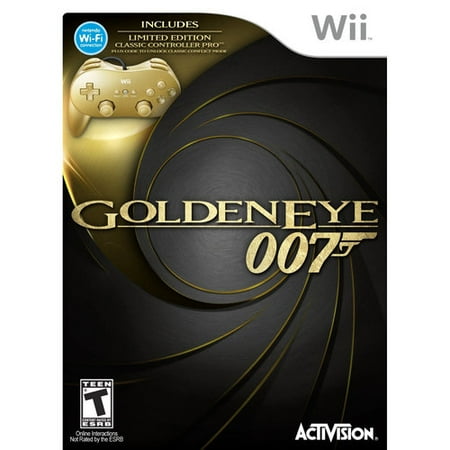 James Bond 007: GoldenEye 007 Classic Edition Hardware Bundle with Gold Wii Classic Controller Pro