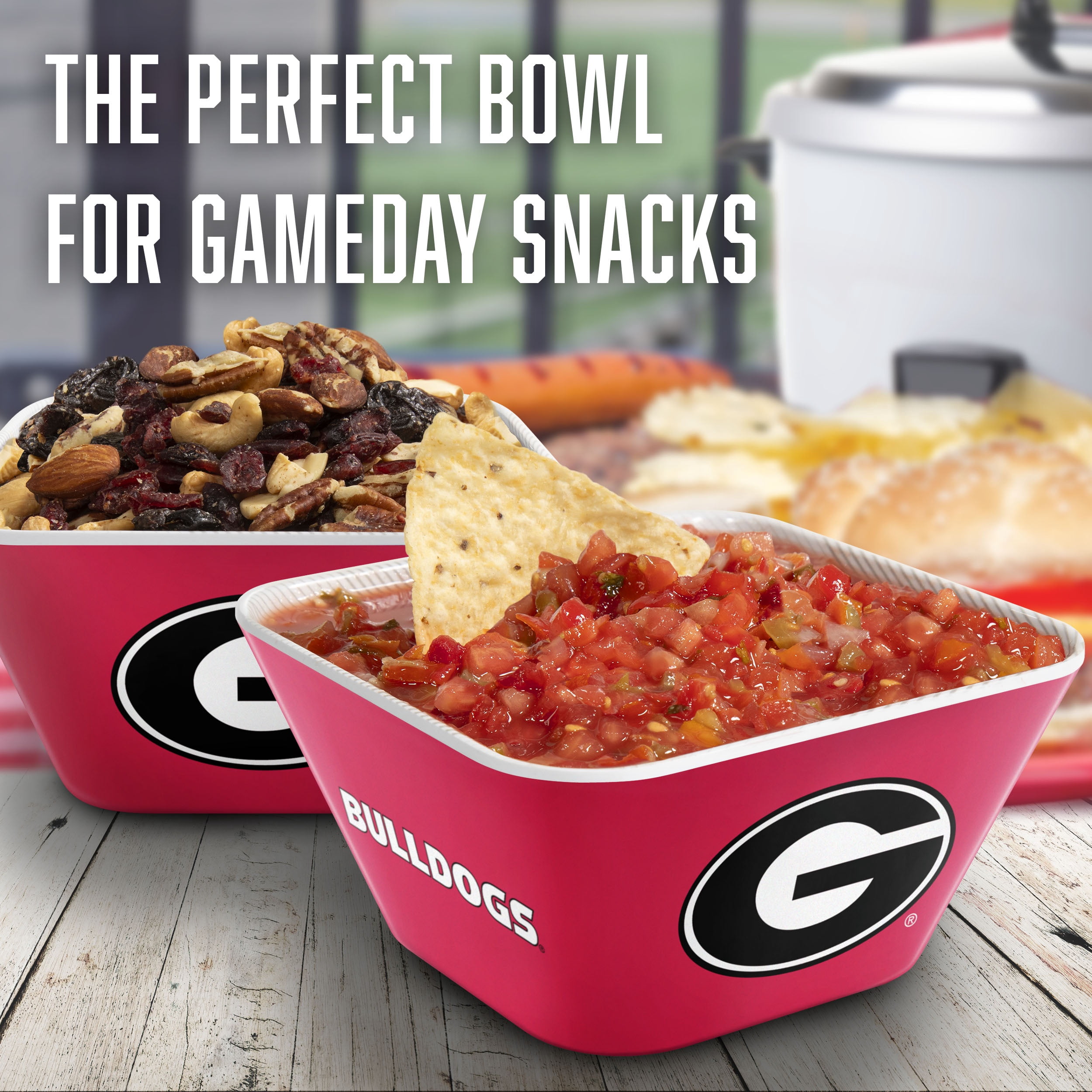 YouTheFan NCAA Georgia Bulldogs Small Snack Bowl