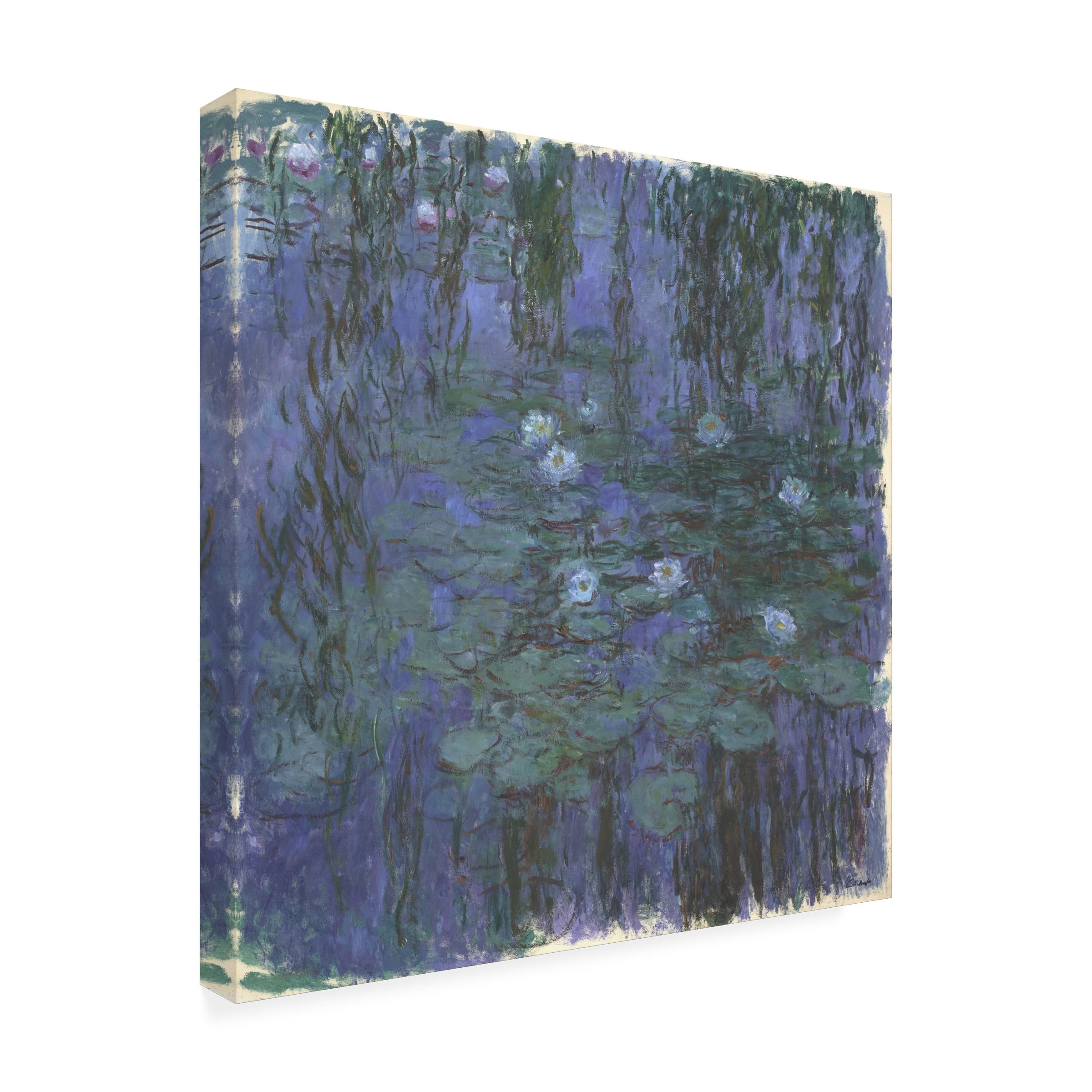 Monet 'Blue Water Lilies' Canvas Art