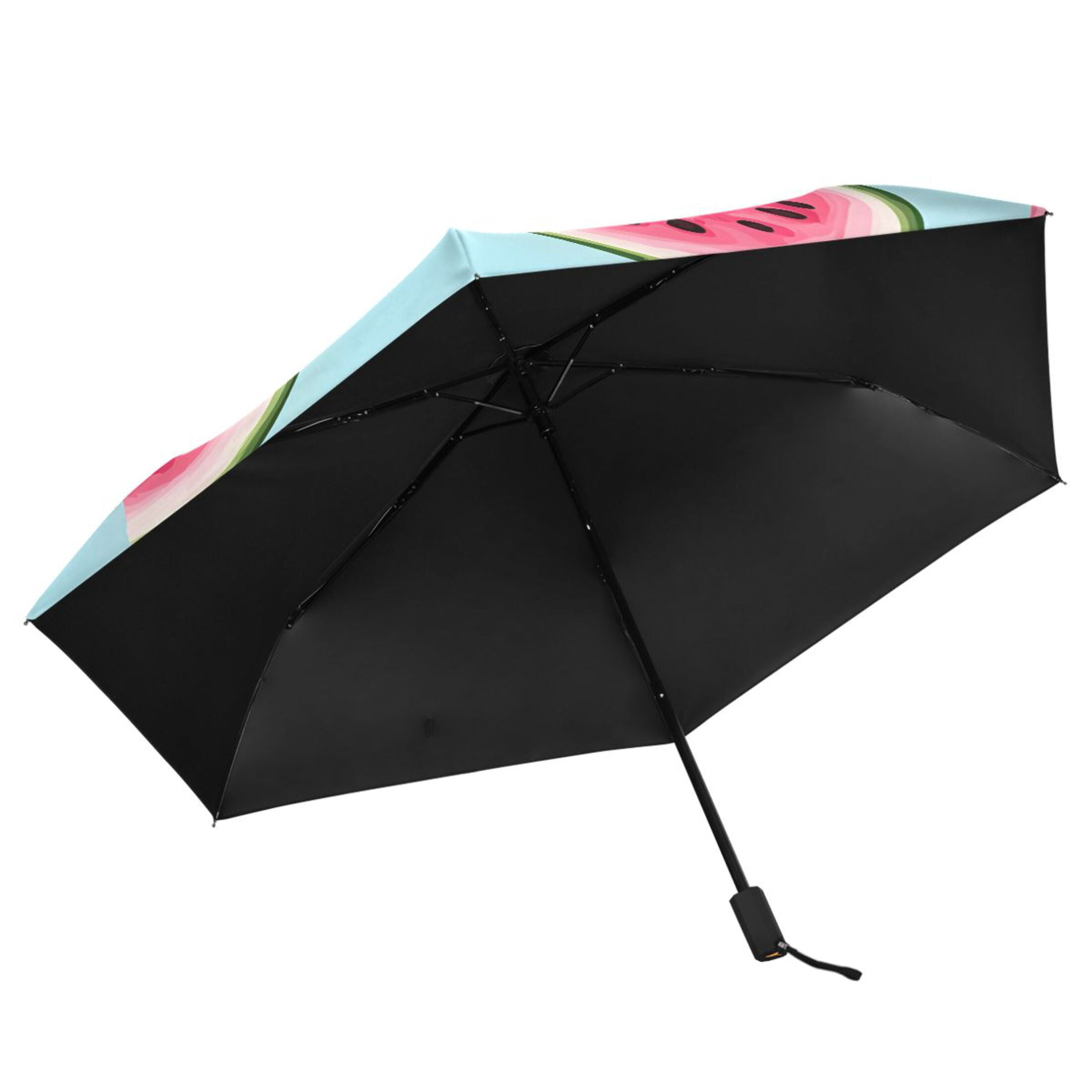 ALAZA Watermelons UPF 50+ Compact Folding Umbrella for Rain Travel Umbrella Packable