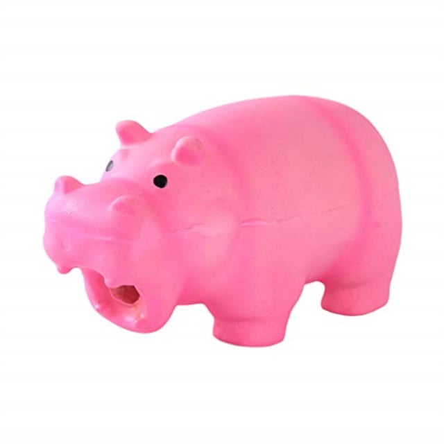 cngstar dog squeaky toys hippo silicone soft dog toys chewing squeaky