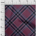 thumbnail image 1 of oneOone Polyester Lycra Fabric Tartan Check Printed Fabric 1 Yard 56 Inch Wide, 1 of 4