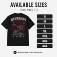 thumbnail image 2 of Men's Gothic Rose Graphic T-Shirt, Floral Back Print Short Sleeve Crewneck Tee, 2 of 9