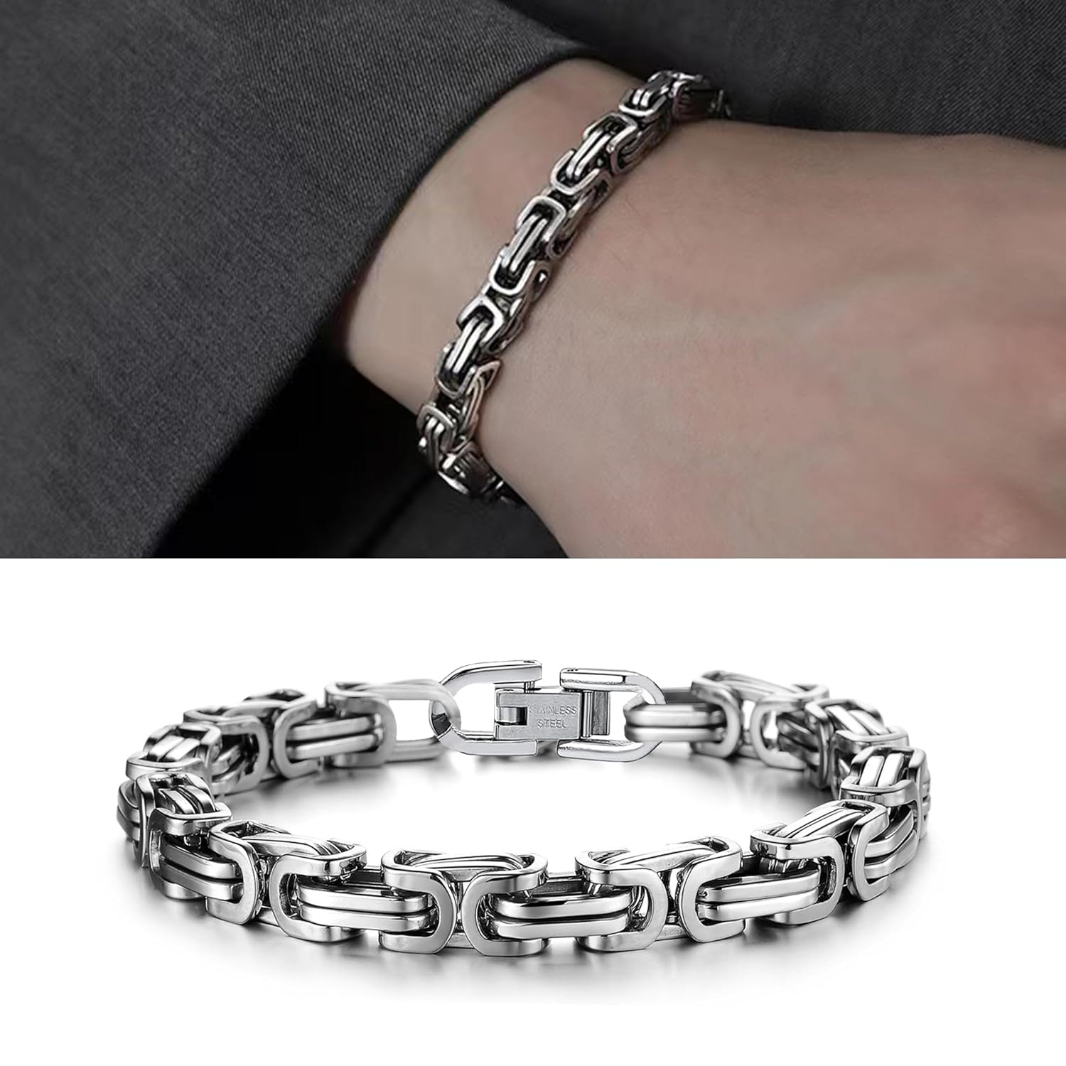 To My Grandson Bracelet Grandson Gifts From Grandma Grandparents Graduation Birthday Christmas Gifts With Message Card＆LED Gift Box