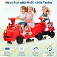 thumbnail image 7 of Licensed CHUGGINGTON 12V Trackless Ride-On Train with Locomotive & Carriage, Adjustable Seat Height, Built-In Storage, Headlight, Horn & One-Button Start, Red Wilson, 7 of 7