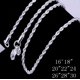 thumbnail image 3 of Collar giratorio de joyería de tendencia de estilo europeo y americano, collar de cuerda retorcida con flash Chapado en plata, 3 of 5