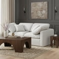 thumbnail image 2 of Meridian Furniture Indulge 70" Upholstered Fabric Modular Sofa in White, 2 of 9