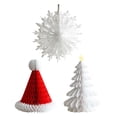 thumbnail image 2 of 3 Adornos Navideños de Papel con Forma de Panal, Centro de Mesa, Decoraciones Colgantes Reutilizables para Fiestas, Interiores y Exteriores estilo 2, 2 of 8
