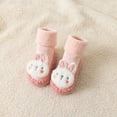 thumbnail image 2 of Baby Socks Toddlers Baby Boy Girls Indoor Shoes Antislip Socks Booties Pink Socks 0-6 Years, 2 of 6