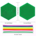 thumbnail image 2 of Sensory Activity Board Silicone Fidget Toy Double Side Green Montessori Calming Toy for Kids & Adults, 2 of 7