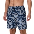 thumbnail image 2 of Haiem Dragons Mens Swim Trunks with Compression Liner 2 in 1 Swimming Shorts Stretch Swimwear Quick Dry,Board Shorts-Medium, 2 of 9