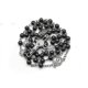 thumbnail image 5 of Catholic Black Gallstone Rosary Necklace Saint Benedict Round Shape Beads Chain, 5 of 5