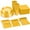 Yellow, variant on Exquisite 350-Piece Yellow Plastic Disposable Party Plates & Tableware Combo Set