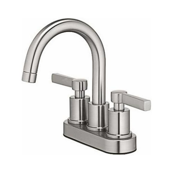 HomePointe 242437 Mid-Arch 2-Handle Lavatory Faucet, Brushed Nickel - Quantity 4