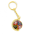 thumbnail image 1 of Czech National Emblem país Anillo de oro de metal llavero llavero, 1 of 3