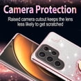 thumbnail image 4 of for Samsung Galaxy S25 Ultra (Not S25) 6.8" Case, Flowers Floral Design Bling Clear Glitter Sparkle Diamond Soft TPU Silicone Cover with Ring Kickstand for Samsung Galaxy S25 Ultra HSF-Pink, 4 of 7