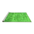 thumbnail image 2 of Ahgly Company Machine Washable Indoor Rectangle Oriental Green Industrial Area Rugs, 8' x 10', 2 of 4