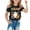 Black, variant on Toddler Girls Short Sleeve Shirts Summer Tops Halloween Graphic Printed Tee Top Size 2-3T ,Beige