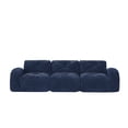thumbnail image 5 of 110"Boneless Sofa Tufted, Soft Velvet Fabric, Modular Sectional Sofa Couches, 32D High Density Sponge, Anti-Slip Design, Ergonomic Design Bottom, No Assembly Required, For Study, Home Theater (Blue), 5 of 11