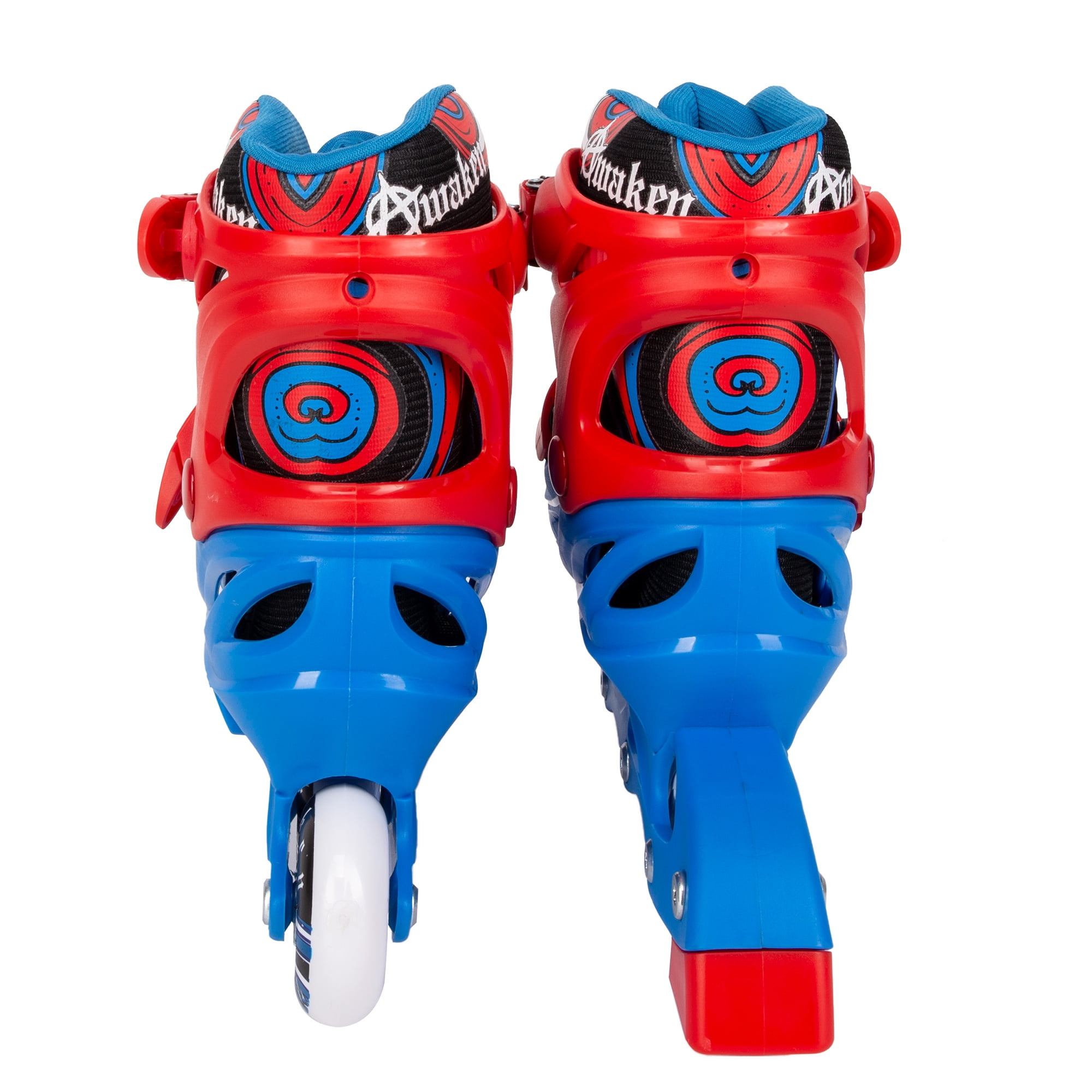 Awaken Adjustable Size Inline Roller Skates Kids Youth Boys Girls Youth (Blue, Youth 13- Kids 3)