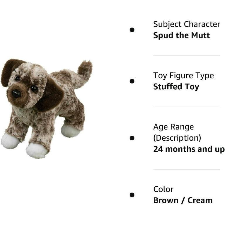 Douglas Spud Realistic Looking Mixed Breed Mutt Dog Plush Stuffed