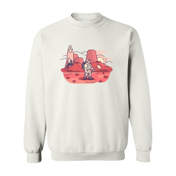 Astronaut Design Sweatshirt Men -Image by Shutterstock, Male 5X-Large
