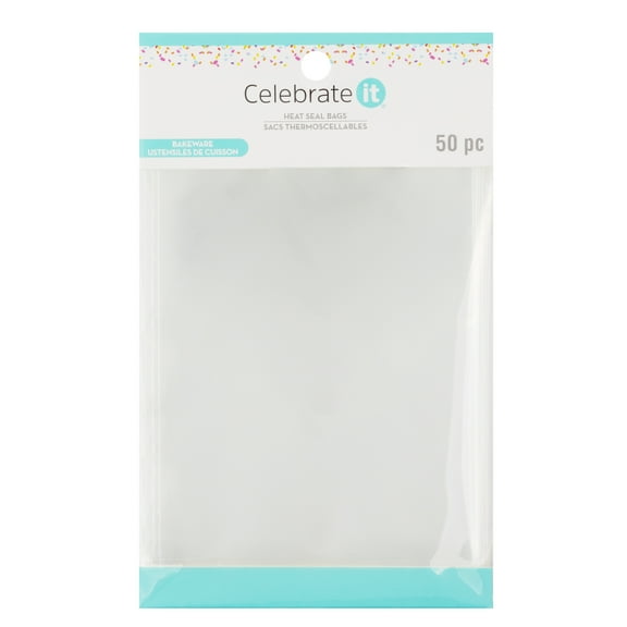 12 Packs: 50 ct. (600 total) Heat Seal 4" x 6"  Bags by Celebrate It